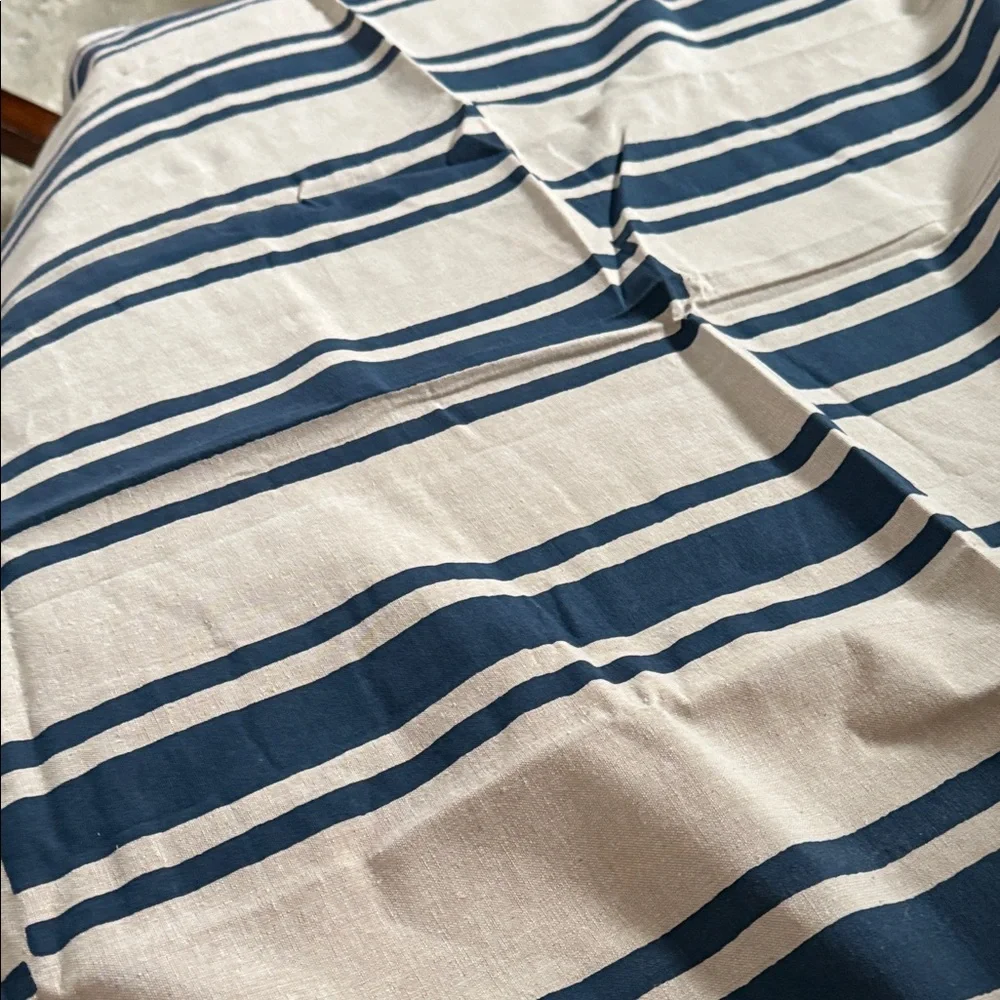 West elm Quincy Block Print Stripe Table Throw